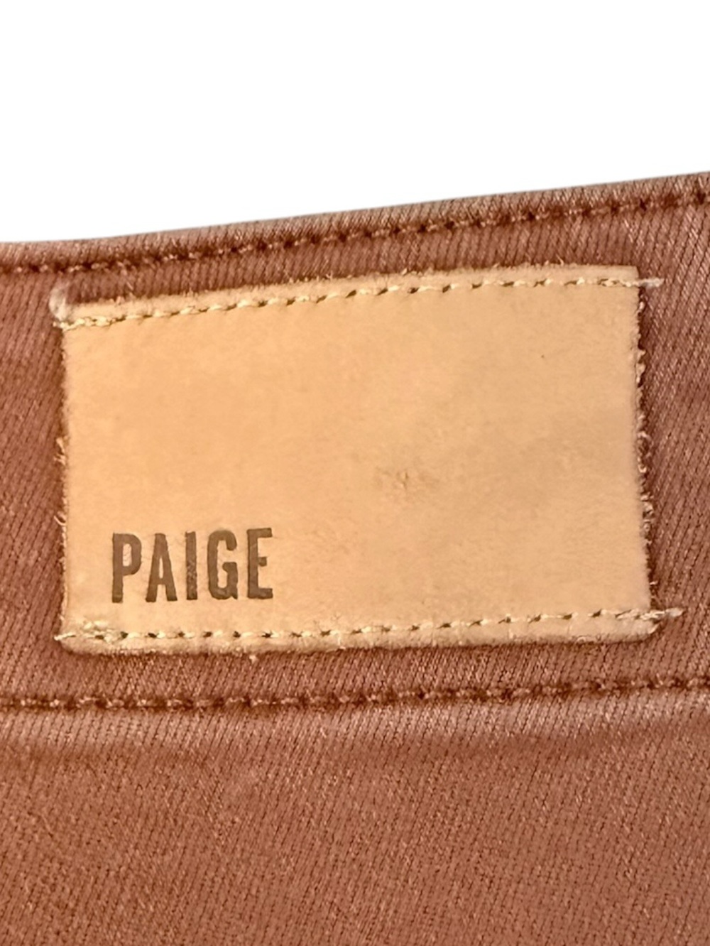 PAIGE Brooklyn High Rise Wide Leg Pants 32 (34x30.5) Vintage Mocha Bisque - Picture 7 of 16